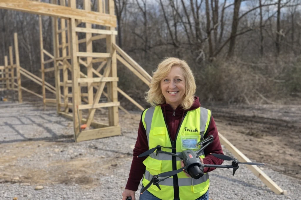 Trisch Axsmith is a drone pilot and thermographer in Rochester, New York