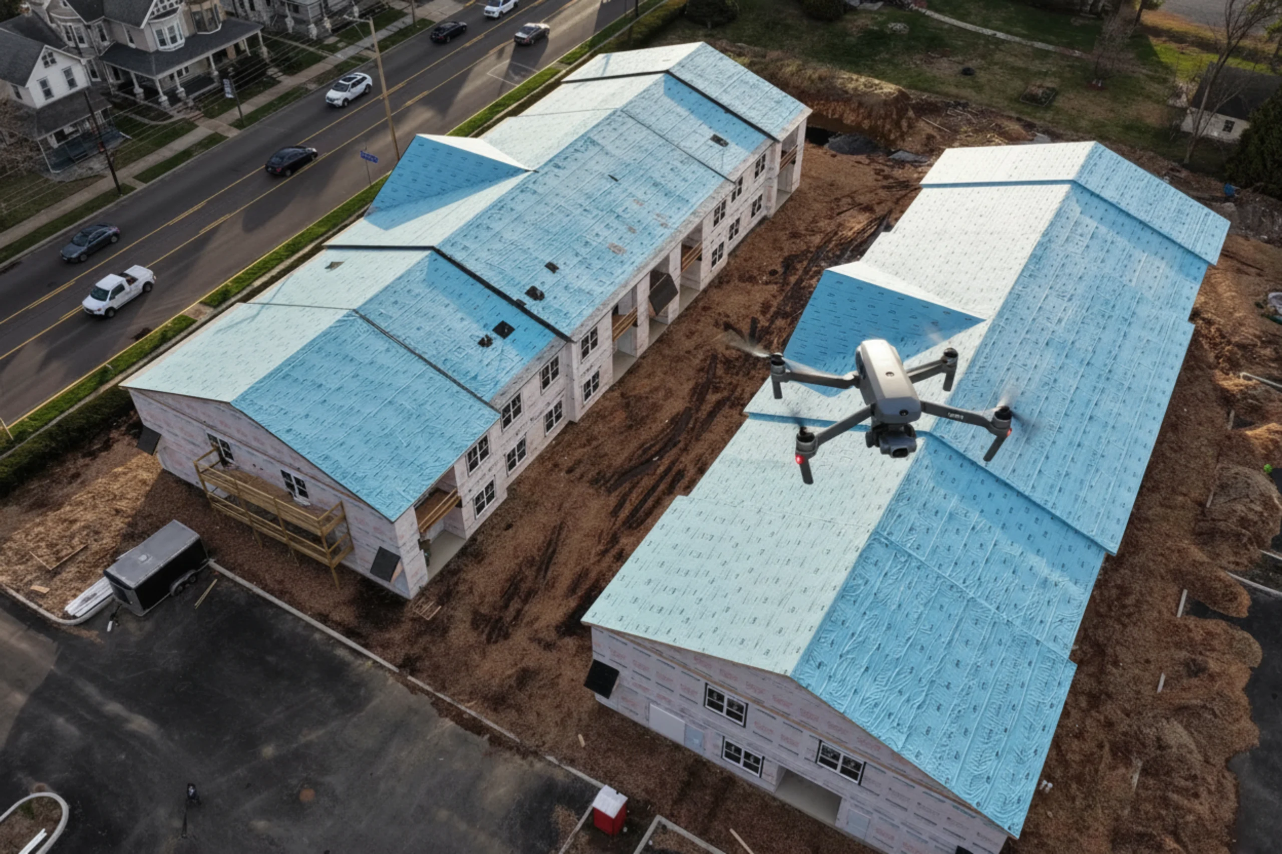Drone image construction in Finger Lakes, New York