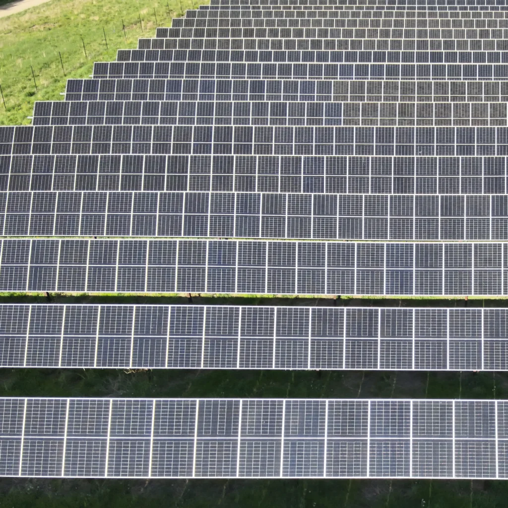 Drone inspection of Solar Panels in Southern Tier, New York Drone Photo
