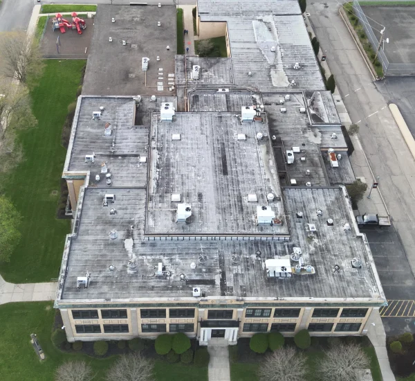 Drone Flat Roof Inspection in Southern Tier, New York